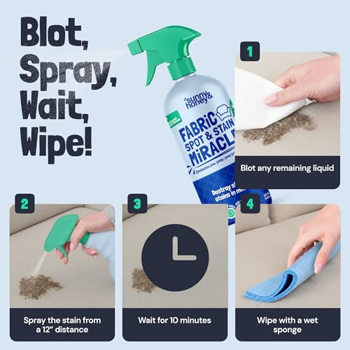 Sunny & Honey Upholstery Cleaner Spray, Fabric Cleaner for Couch, 32fl oz