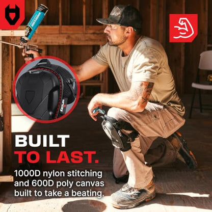 NoCry Professional Construction Knee Pads for Men and Women with Non-Slip Heavy Duty Cap and Ankle Support — Thick Foam and Gel Cushioning — Reinforced, Adjustable Straps and Military Grade Rivets - style: Improved
