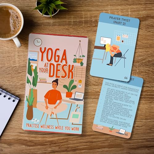 Yoga at Your Desk | Desk Yoga | Wellness Card Pack | Chair Yoga