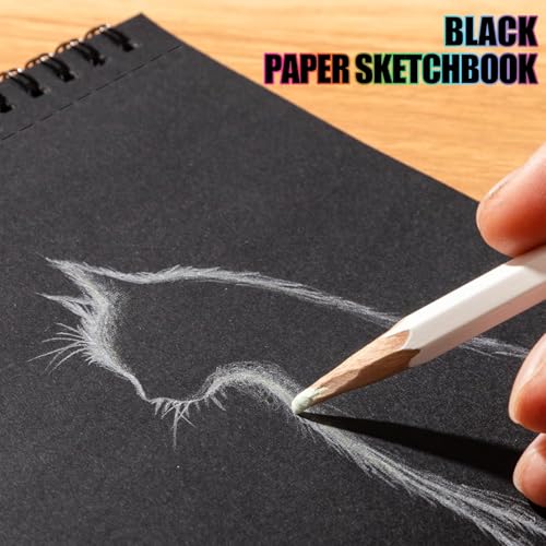 50 Sheets Marker Paper Sketchbook & Heavyweight Black Paper Sketchbook