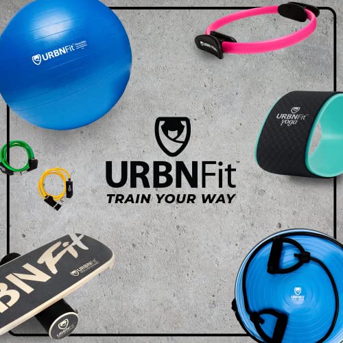 URBNFit Pilates Ring - 12" Magic Circle w/Dual Grip, Foam Pads for Inner Thigh Workout, Toning, Fitness & Pelvic Floor Exercise - Yoga Rings w/Bonus Exercise Guide - color: Teal