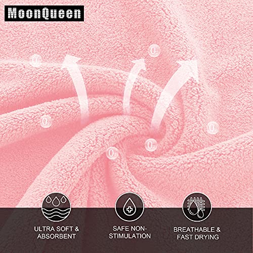 MOONQUEEN Ultra Soft Premium Washcloths Set - 12 x 12 inches - 72 Pack - Quick Drying - Highly Absorbent Coral Velvet Bathroom Wash Clothes (Pink) - color: Pink, size: 12 x 12 Inch(Pack of 72)