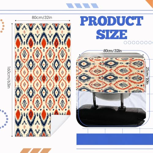 Hahafelt 2 Pack Car Seat Towel Cover with Storage Bag, Aztec Artisans | 63 x 32 in Car Towel Seat Cover Non Slip Waterproof, Gym Workout Swimming Running, Machine Washable Sweat Absorbent Protector - style: Aztec Artisans