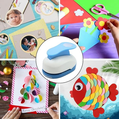 Hexagon Punch 1 inch Craft Lever Punch Handmade Paper for Paper Crafts DIY Handmade Crafting Scrapbooking,Cardstock,Greeting Cards Arts Fun Projects - color: 1 inch Hexagon