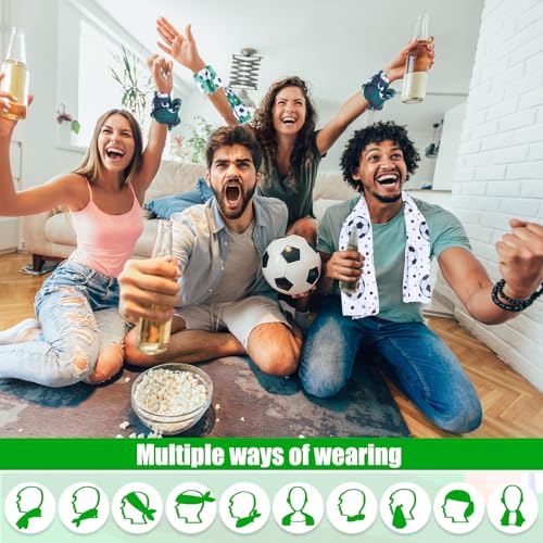 Hosuly Cooling Towel Bulk 32 x 12 Inch Ice Towel Chilly Soft Sport Yoga Athletes Gym Workout Camping Fitness Running - color: Soccer Style