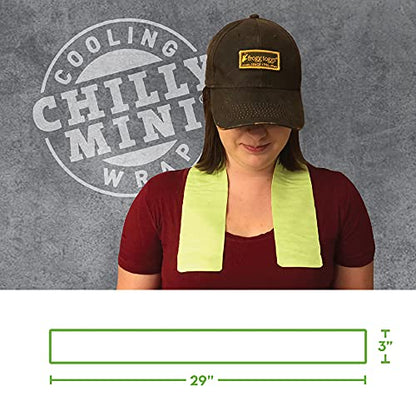 FROGG TOGGS Chilly Mini Cooling Neck Towel, 6 Pack - color: Lime - 6 Pack