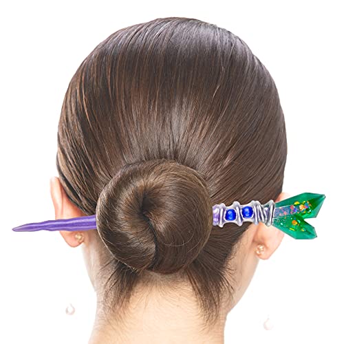 NiArt Fairy Wand Epoxy Resin Mold, Crystal Hairpin Silicone Mold DIY Kit | 6-Cavity Reusable Translucent Design, Smooth Release, for Bookmarks, Cosplay Props & Party Gifts, Heat Resistant - style: Magic Wands