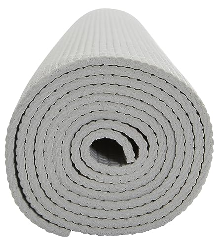 Everyday Yoga Deluxe Mat, Spacious 72"x24" Non-Slip, 3-5mm Extra Thick - color: Slate, size: 5mm Thick