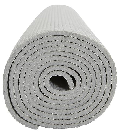 Everyday Yoga Deluxe Mat, Spacious 72"x24" Non-Slip, 3-5mm Extra Thick - color: Slate, size: 5mm Thick