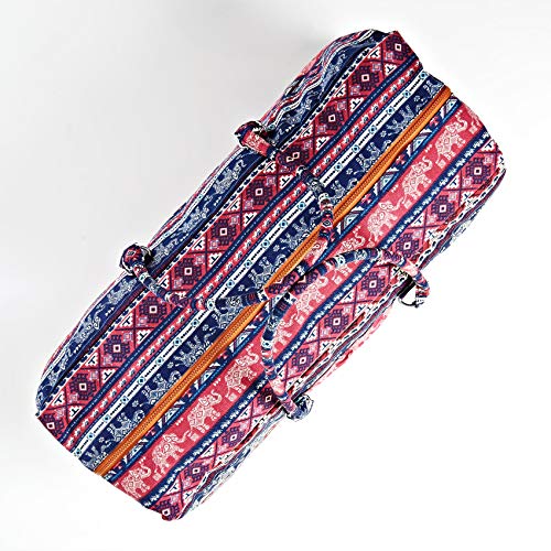 #DoYourYoga Full-Zip Extra Large Yoga Mat Tote Bag with Multi-Functional Storage Pockets for Sports Gym Pilates »Ghanpati« - color: Indian Elephant
