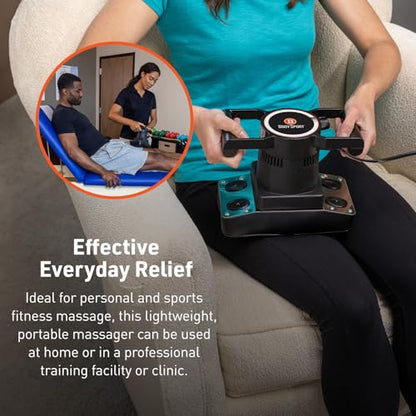 Body Sport Therapeutic Variable Speed Professional Vibrating Massager for Pain & Aching Muscle Relief – High-Powered, Effective, Chiropractic Myofascial Release Tool & Trigger Point Therapy - style: Variable Speed