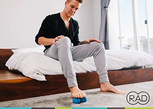 RAD Roller Stiff Peanut Massage Ball - High Density Peanut Massager - Myofascial Release for Back, Feet, Neck, Psoas - Suboccipital Release Device, Thoracic Spine Roller Balls - style: High Density