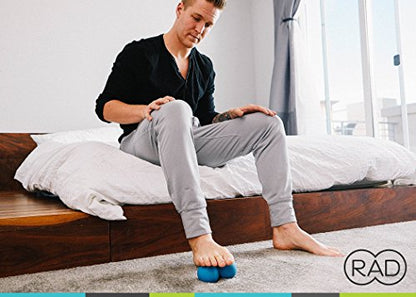 RAD Roller Stiff Peanut Massage Ball - High Density Peanut Massager - Myofascial Release for Back, Feet, Neck, Psoas - Suboccipital Release Device, Thoracic Spine Roller Balls - style: High Density