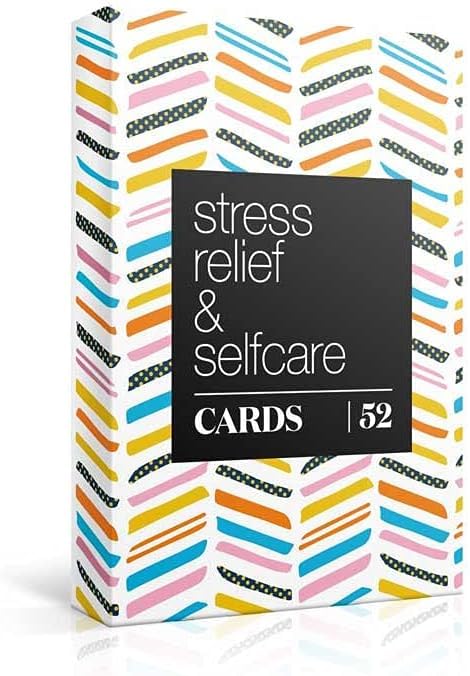 Allura & Arcia 52 Stress Less & Self Care Cards - Mindfulness & Meditation Exercises - Anxiety Relief & Relaxation - size: Large
