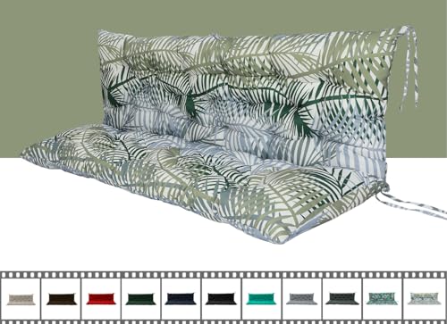 Porch Swing Cushion Three Seat Waterproof, Bamboo Leaves, 40x70in - color: Bamboo Leaves, size: 40x70in