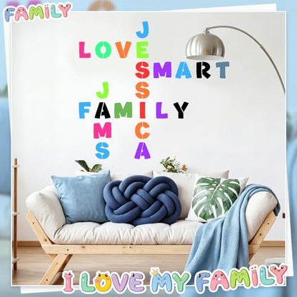 SATINIOR 10 Inch Large Letter Stencils and Numbers, 36 Pcs Reusable Alphabet Stencils Plastic Numbers Templates Craft for Wood Wall Fabric Signage Chalkboard Painting DIY Projects (Cute) - size: 10 Inch, style: Cute