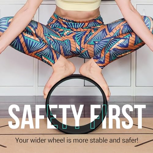 Yoga Wheel Set - Extra Wide Jumbo Wheel & Mini Massage Wheel