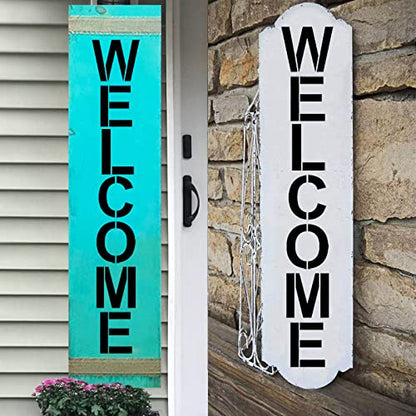 YEAJON 14 Inch Letter Stencils and Numbers, 36 Pcs Alphabet Art Craft Stencils, Reusable Plastic Templates for Wood, Wall, Fabric, Rock, Signage, DIY Art Projects - size: 14 Inch
