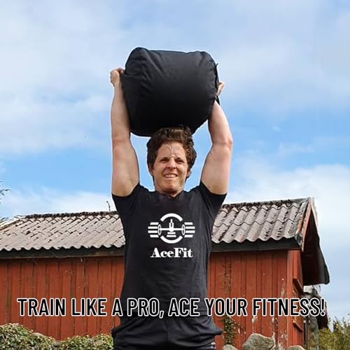 Acefit Training Sandbag for Working Out| Heavy Duty Workout Sandbags| Weights Sand Bags for Training, Exercise| Military Conditioning, Fitness, Cross-Training & Strength Training - size: 100 LB