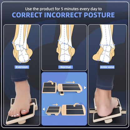 Ankle Foot Strengthener Exerciser for Sprained, Single Leg Balance Board, Posture Corrector, Foot Stretcher for Plantar Fasciitis Relief
