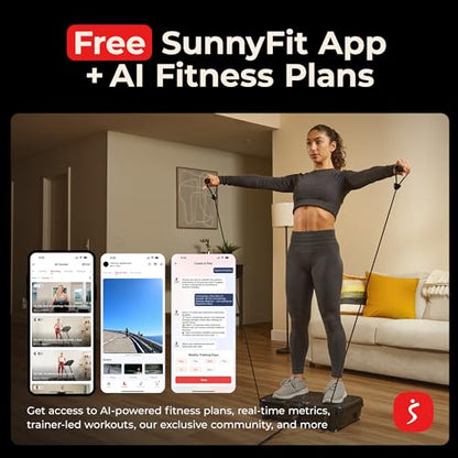 Sunny Health & Fitness 2D/3D Vibration Platform Exercise Machine w/ Remote - size: 2D