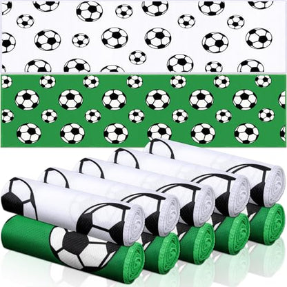 FuWeave 12 Pcs Soccer Cooling Towels Gifts 30 x 9 Inch - color: Soccer, size: 30 x 9 inches