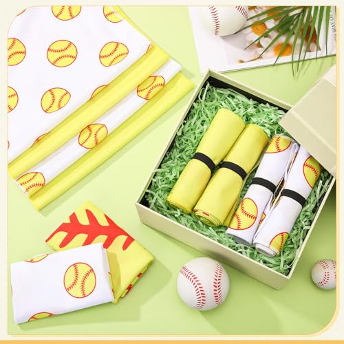 FuWeave 12 Pcs Softball with Snap Cooling Towels Gifts 40 x 12 Inch - color: Softball With Snap, size: 40 x 12 inches