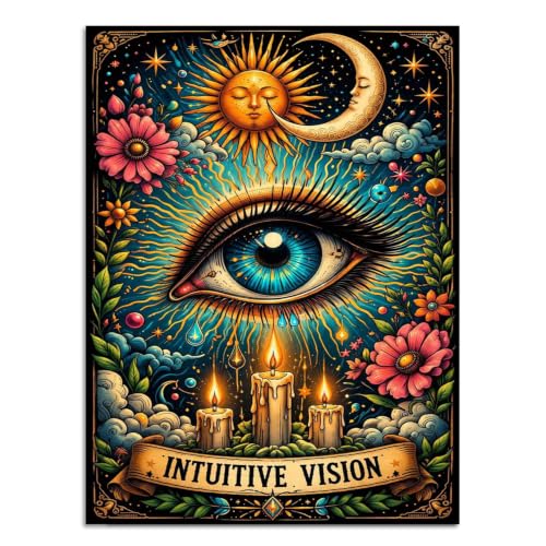 Artykapby Diamond Art Kits for Adults,Eye Diamond Painting Kits 12x16inch | Diamond Painting Kits for Adults,5D DIY Full Drill Diamond Art Kits for Gift Home Wall Decor - color: KPZSHO12
