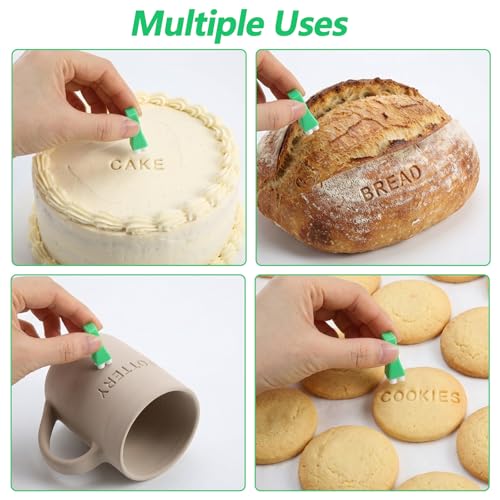 Clay Stamps Letters and Numbers, Complete Uppercase and Number Stamp | Complete uppercase letter, number stamp set for clay.Plastic,clear impressions.Easy press-on use.For pottery,ceramics,DIY