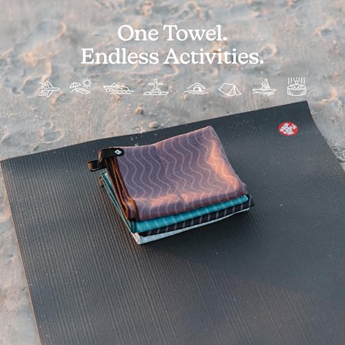 Nomadix Fitness Towel- Microterry Quick-Dry Gym & Yoga Sweat Towel, Odor-Resistant, Ultra Absorbent, Sand & Pet Hair-Resistant, Recycled Material, 30″×16″- Regenerative Black - color: Regenerative Black