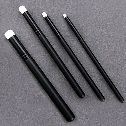 UNIMEIX Mini Blending Brushes for Card Making, Dry Miniature Painting Set Background Blender Paint Brushes Small Detailed Paint Watercolor Brushes (12 Pack) - color: Black