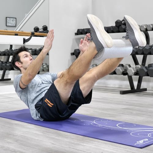 OPTP Silver AXIS Moderately Firm Foam Roller – Round, Silver, 18" x 6" | Moderate density for sports medicine, physical therapy, Pilates, yoga, trigger point myofascial release, Heat-molded EPP foam - size: 18" x 6" Round