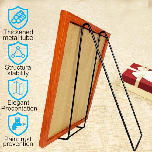 3PCS Iron Plate Stands for Display 12 Inch, Large Metal Heavy Duty Display | Solid Black Iron Table Top Easel Holder, Perfect for Picture, Decorative Platter, Book, Plaque, Photo - size: 3PCS 12IN