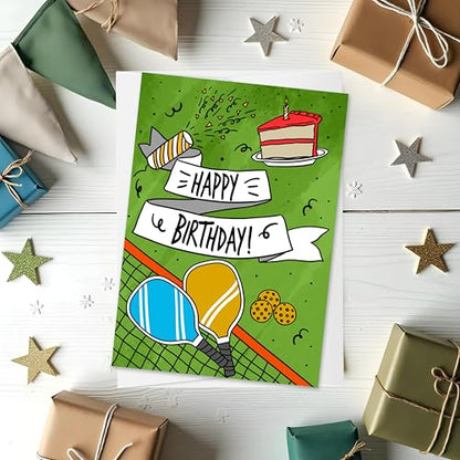 Fun Pickleball Birthday Card for Players & Enthusiasts - style: Pickelball