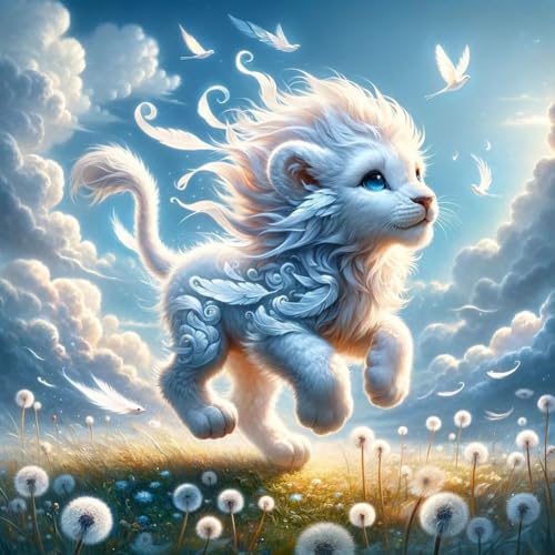 Reluohuo Lion Diamond Art Kit for Adult Full Drill Diamond Painting Kit | Diamond Art Kit for Beginner Round Full Drill Acrylic, DIY Art Craft for Wall Decor Holiday Gifts 12x12 Inch - color: Lion