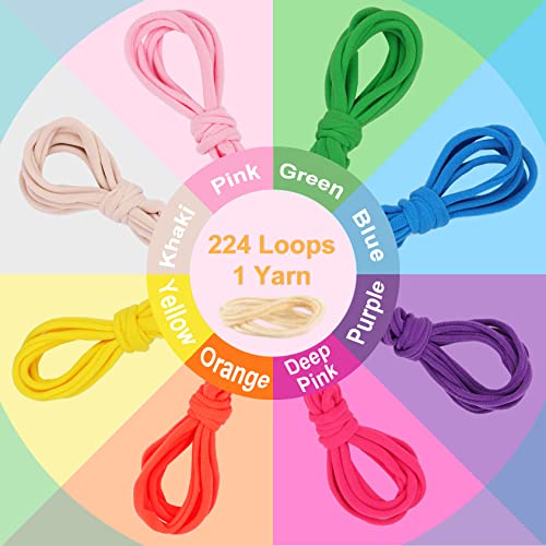 IQKidz Weaving Loom Kit Toys, DIY Arts and Crafts for Kids and Adults, Ideal Gifts for Girls Ages 5 6 7 8-12 13, Easy Potholder Loom Knitting Activity for Beginners, 224 Craft Loops - size: Potholder Weaving Loom