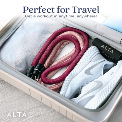 ALTA Resistance Tube Bands for Women, Full Kit Resistance Bands, Set of 3 - color: Burst, size: 3 Band Set