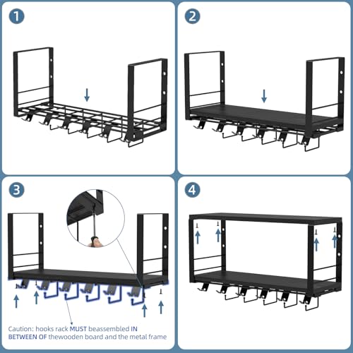TJ.MOREE Floating Shelf Compatible 2 Tier with Tonal Accessories Wall Mount