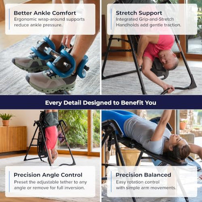 Teeter EP-560 Ltd. Inversion Table for Back Pain, FDA-Registered, UL Safety-Certified, 300 lb Capacity