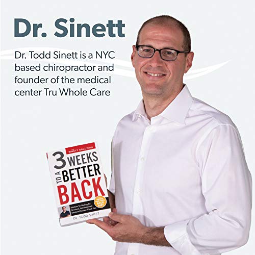 Adjustable Lower & Upper Back Stretcher For Lumbar Support, Spine Alignment & Back Pain Relief By Renowned Kinesiologist Dr. Todd Sinett