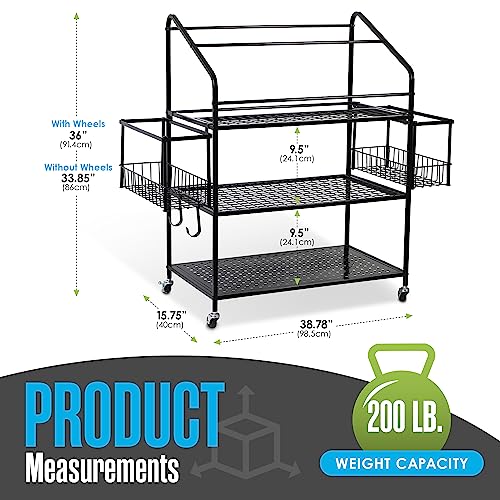 Workout Equipment Storage, Exercise Equipment Storage, Home Gym Organizer - color: Upgraded Model