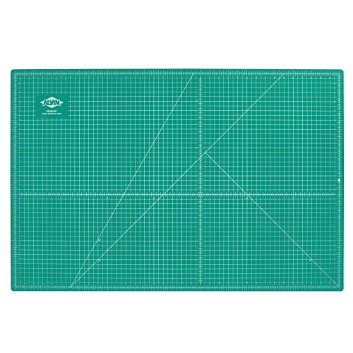ALVIN GBM Self-Healing Cutting Mat 24 x 36 inch | Double-Sided Green/Black | 5-Layer Gridded Surface for Arts, Crafts and Sewing - Model GBM2436 - size: 36"L x 24"W
