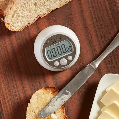 Taylor Digital Timer Counts Up and Down for School, Learning, Projects, and Kitchen Tasks, Super Loud Digital Timer, Gray | Learning, Projects, and Kitchen Tasks, Super Loud Digital Timer, Gray