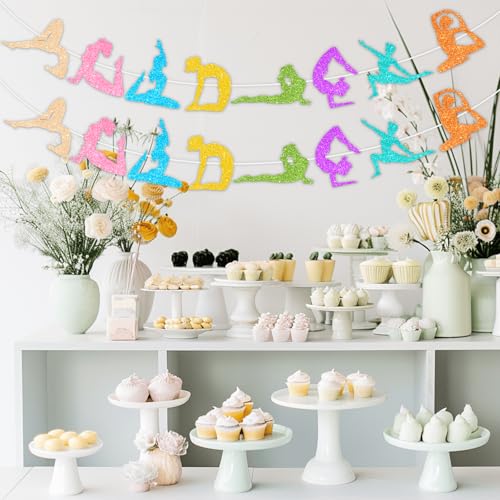 3 Pcs Yoga Garland for Teens Adults Birthday Bachelorette Party Supplies