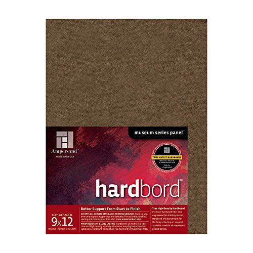 Ampersand Museum Series Hardbord for Painting and Mounting, 1/8 Inch Depth, 9X12 Inch (AMHB09) - color: 1/8 Inch Depth, size: 9X12