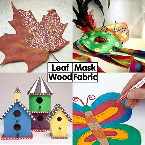 Sunshilor Metallic Markers Medium Point Metallic Marker Pens for Black Paper, Rock Painting, Easter Egg, Halloween Pumpkin, Card Making, Signature, Craft, Set of 12