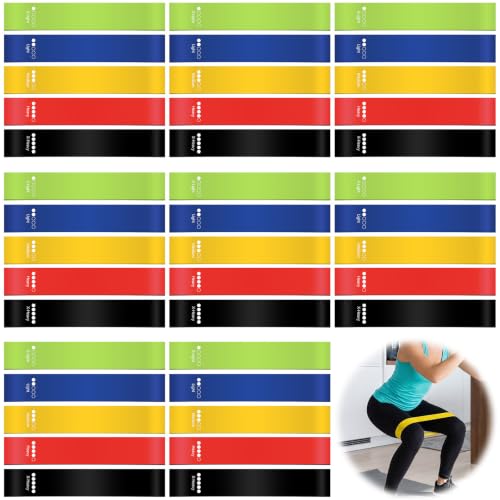 40 Pcs Fitness Resistance Band Sets Bulk with Storage & Carry Bag