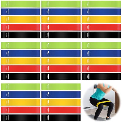 40 Pcs Fitness Resistance Band Sets Bulk with Storage & Carry Bag