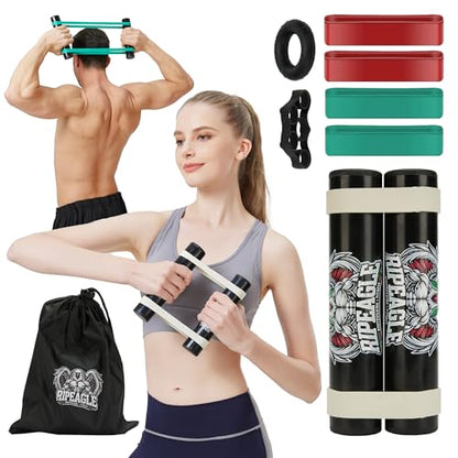 Rip Stick Workout Equipment - Adjustable Resistance Bands, Portable Upper Body Exercise Tool for Shoulder, Joint Rehab, Core, Muscle Building, Ripstick Home Gym Strength Training Accessories