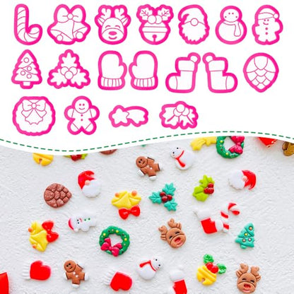 Holiday Theme Polymer Clay Cutters Set – Molds, Clay Cutters for Polymer Clay, Clay Earring Cutters, Clay Tools - color: F color